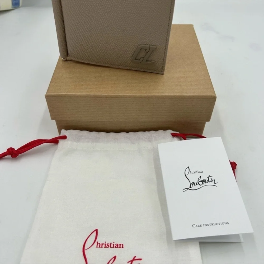 Men’s Christian Louboutin, calf leather wallet made in Italy new with tags